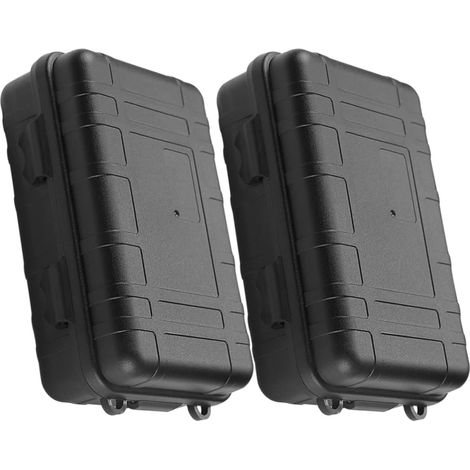 Ensemble de 2 boîtes de rangement de survie étanches et antichoc pour outils (1/5)