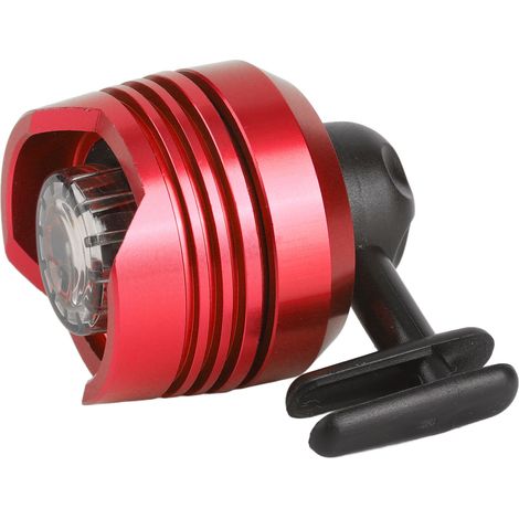 Zwei Schuhlampen aus Aluminiumlegierung, batteriebetrieben, multifunktionale, perforierte Schuhlampen, geeignet zum Radfahren, Campen, Wandern, rot. (1/4)