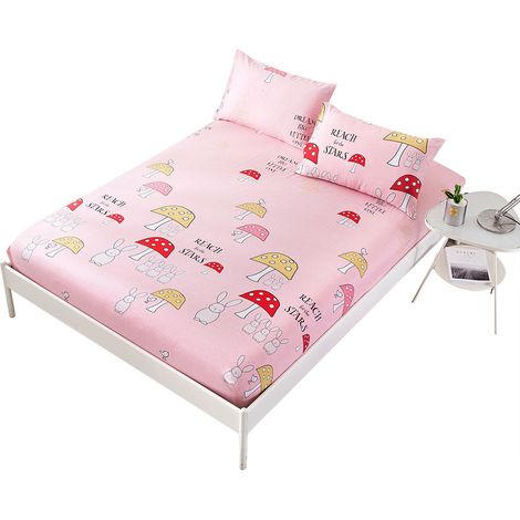 Drap-housse 100% coton doux confortable et respirant (150x200 cm) (1/5)