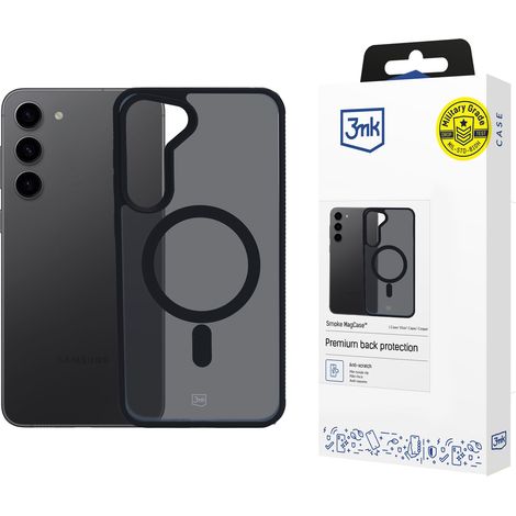 Custodia magnetica 3mk Smoke per Samsung Galaxy S23 5G (1/5)