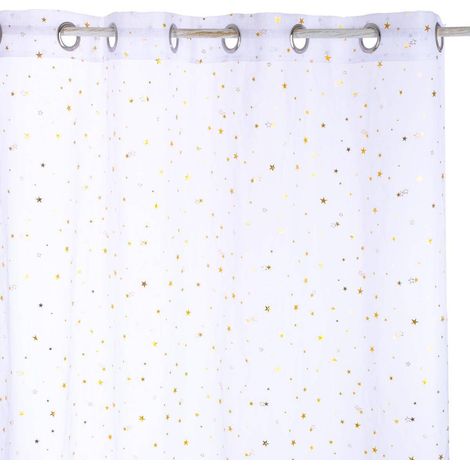Voile per bambini Demoiselle stella d oro 140x250cm - Bianco - Atmosphera créateur d'intérieur (1/5)