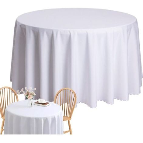 Nappes Rondes, Grande Nappe Ronde,Rond de Couleur Solide de 63 Pouces pour (1/5)