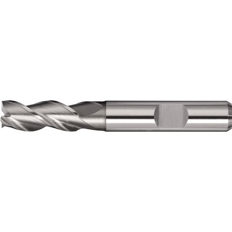 Fraise à rainurer hélicoïdale DIN 844 Type W D.10mm HSS-Co8 Weldon Z.3 courte TECWERK (1/2)