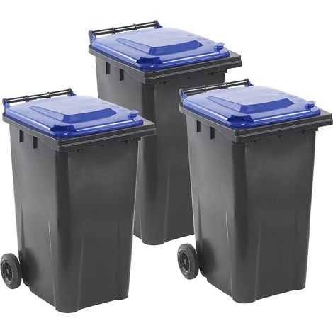 FRANKEL kaiserkraft, Poubelles DIN EN 840, lot de 3, capacité (1/3)
