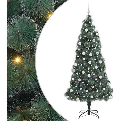Sapin de Noël,Arbre de Noël artificiel pré-éclairé avec ensemble de boules CFW67788 (1/5)