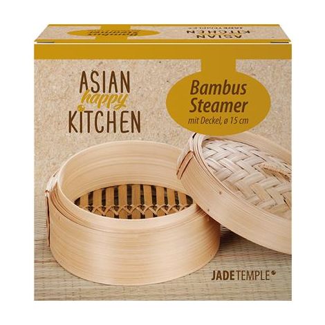 Vaporera redonda de bambú de 15 cm - Asian Happy Kitchen