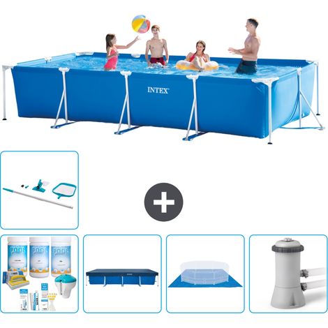 Intex Piscine Tubulaire Rectangulaire - 450x220x84 cm - 6-pièces S20065 (1/5)