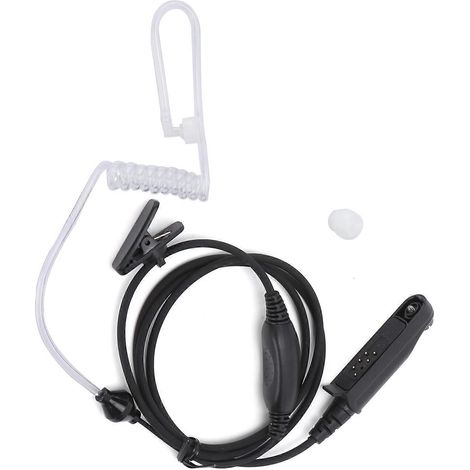 Écouteur intra-auriculaire acoustique à tube d'air avec microphone PTT pour la gorge UV9R Plus BF9700 BFA58
