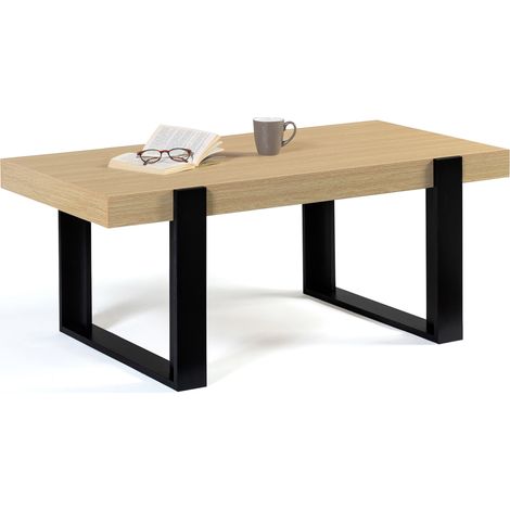 Tavolino in legno e nero PHOENIX (1/5)