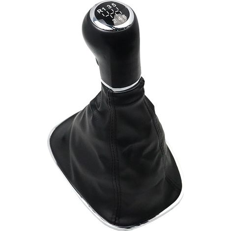 Pommeau de levier de vitesse 6 vitesses 009140093 pour Opel Corsa D 2006-2014 Corsa E 2014-2019 19276456 Noir (1/5)