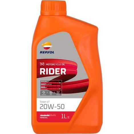 Olio motore Repsol 4T Rider 20W50 Mineral MA2 1L (sostituisce RP165Q51) (1/2)