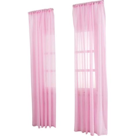 Voile Coton Et Lin Rose Tulle L ger Transparent pour Chambre (1/5)