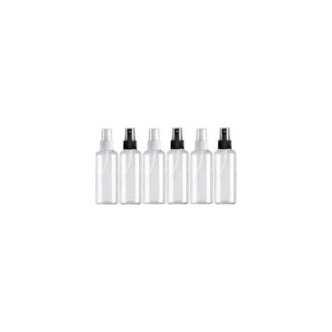 6PCS 100ml Flacon Vaporisateur, Bouteille de Voyage Vide Plastique Réutilisables Transparent Atomiseur De Poche, Bouteilles de Pulvérisation, Spray Sous-Bouteilles de Cosmétiques
