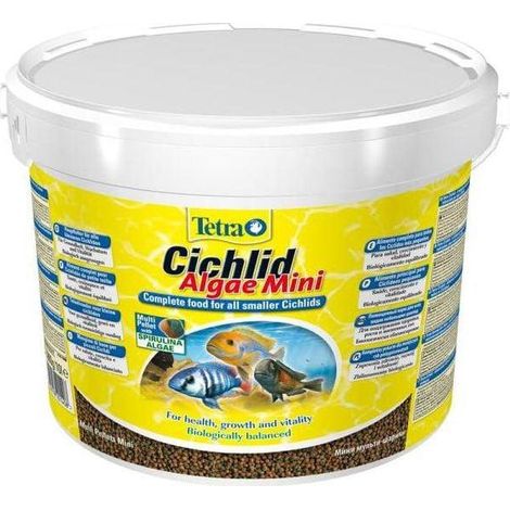 Tetra Cichlid Algae Mini granulati per piccoli cichlidi