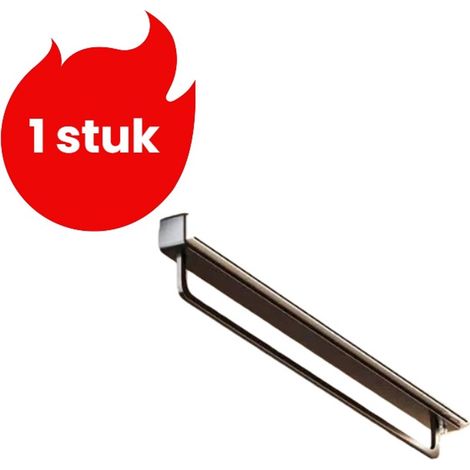 Tringle à vêtements sans perçage 30 cm pour penderie et rangement noir (1/5)