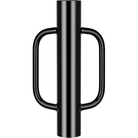 1 unité enfonce-pieux pour poteaux T, manche ergonomique, acier renforcé, revêtement poudre noire, 43,2 cm, clôtures et panneaux signalétiques