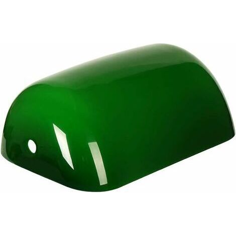 Abat-jour en verre vert 22,5x13x7,5 cm – Remplacement pour lampe de bureau – Effet d'éclairage chaleureux – Conforme CE et RoHS (1/4)