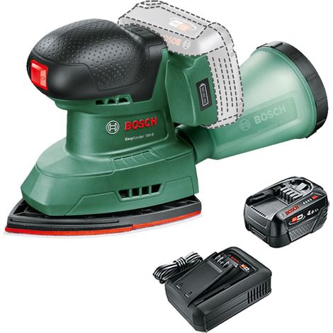 Bosch 06033E3000 EasySander 18v Cordless Multisander Sander + 4AH Battery Kit