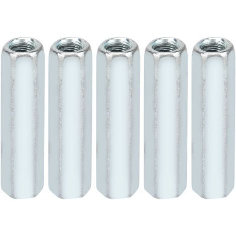Écrou hexagonal, 5pcs M6 × 40mm hexagonal douille écrou long tige écrou Attaches filetées pour la maison, appareils de bureau, équipement de communication, assemblée de navire (1/5)