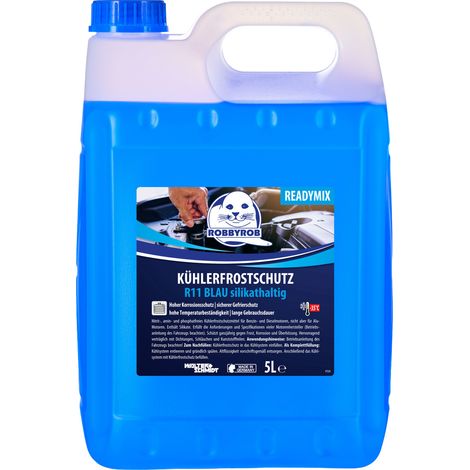 Robbyrob Kühlerfrostschutz R11 bis -35°C gebrauchsfertig 5 L blau