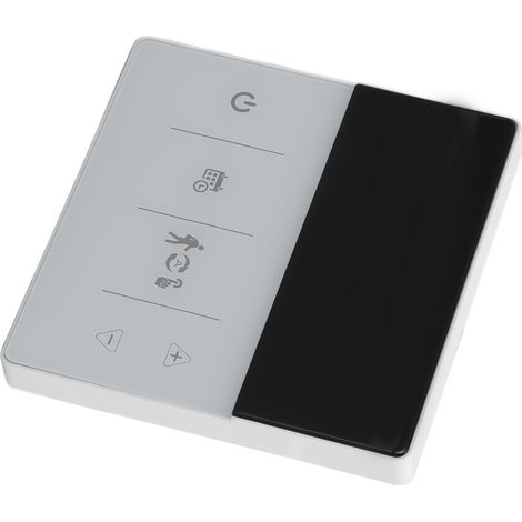 Thermostat Intelligent WiFi Contrôle par Application et Voix, Écran Tactile Numérique pour Maison Hôtel 90-240V Noir Blanc (1/5)