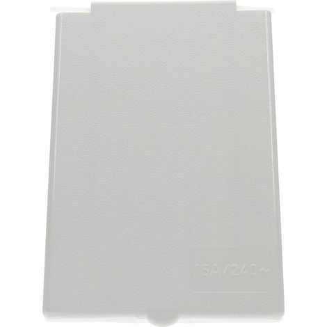 Capot de remplacement pour socle DECMO – Compatible socle mâle encastrable à fiche orientable – Tiges de fixation incluses – Coloris blanc