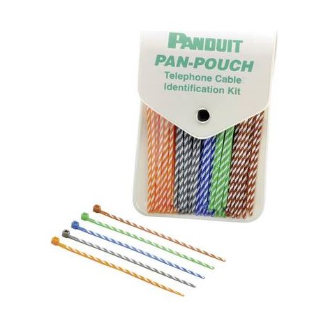 Panduit PP5X50F PP5X50F Serre-câble 102 mm 2.50 mm bleu, orange, vert, marron, gris avec marquage couleur 250 pc(s) Y944191 (1/2)