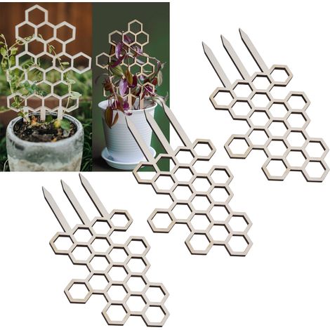 [Tuteur pour Plantes] Support Climbing DIY en Bois Composite 19cm pour 3 Pots - Jardin Balcon Terrasse (1/5)