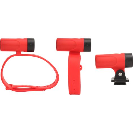 Lot de 3 lampes torches rechargeables USB pour poignet, cheville et casque de vélo, idéales pour la course à pied nocturne. (1/5)