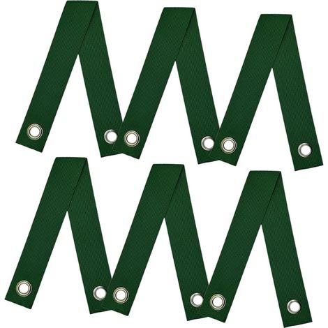 Correas de soporte para árboles de jardín, juego de 6 bridas de nailon verde, soporte antivaho para plantas jóvenes, protección contra el viento fuerte, ataduras sólidas para ramas.