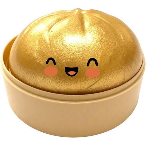 Gros jouet anti-stress pailleté « Dumpling » (7 x 10 cm), doux et moelleux. Doux au toucher, idéal pour le bureau ou l'école.