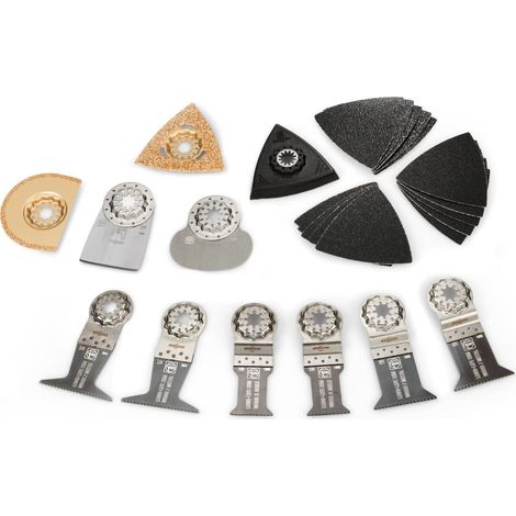 Set di accessori Fein Best of Starlock RENOVATION, 26 pezzi in scatola di plastica