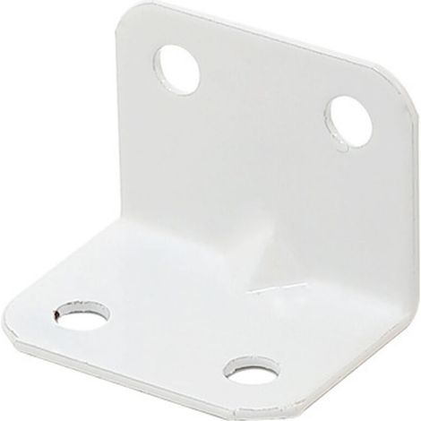 20pcs support fixe support d'angle en acier inoxydable angle droit de 90 degrés pour meuble de chaise en bois (blanc) (1/5)