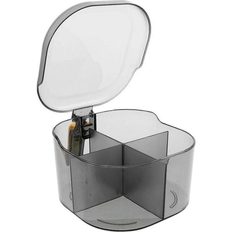 Boîte À Épices - 4 Compartiments - En PET Et PP - Pour Cuisine Maison Ou Professionnelle - Dimensions 13,5 X 13,5 X 10 Cm - Lot De 1 (1/5)