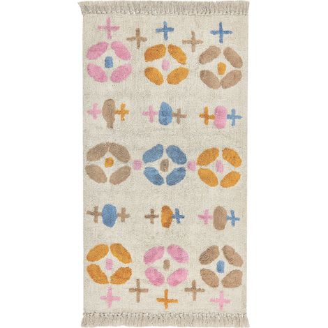 Kids Rug DARAN Multicolour 80 x 150 cm Cotton