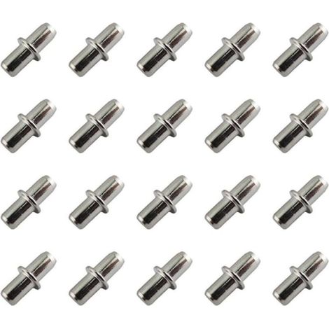 Lot de 20 supports d’étagère en acier galvanisé – épaisseur 5 mm, pour tablettes et meubles sur mesure – fixation robuste (1/4)