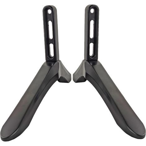 2PCS TV Stand en Aluminium Alliage Universel TV pour 14-100 TV Télévision de télévision Stable Stable Remplacement Noir (1/5)