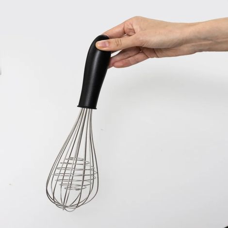 Batidor tecnológico de 2 niveles de 30 cm – Acero inoxidable y nailon, mango antideslizante, apto para lavavajillas.