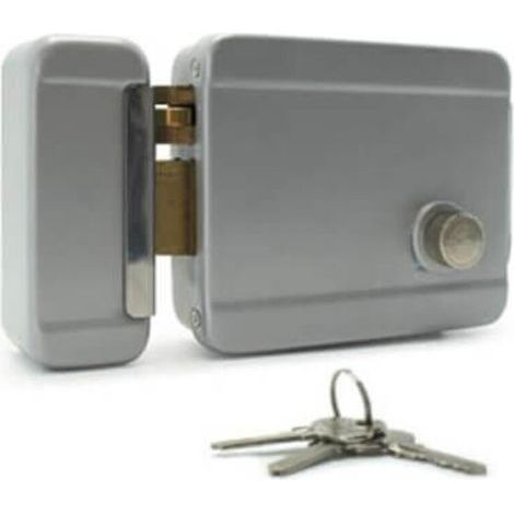Serrure électrique réversible à mémoire mécanique interphone bouton clé - Avidsen - 102255 (1/2)
