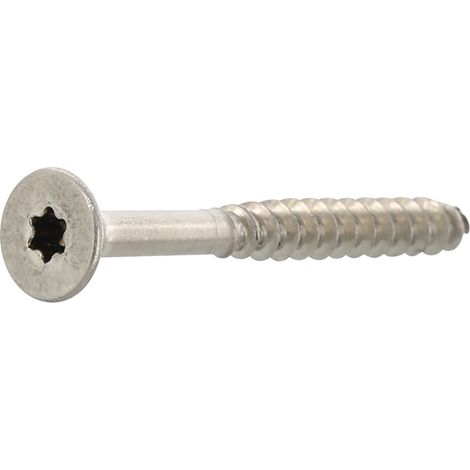 Spanplattenschraube Senkkopf 4x30 Holzschrauben Teilgewinde TX20, Edelstahl A4 - 200 Stück