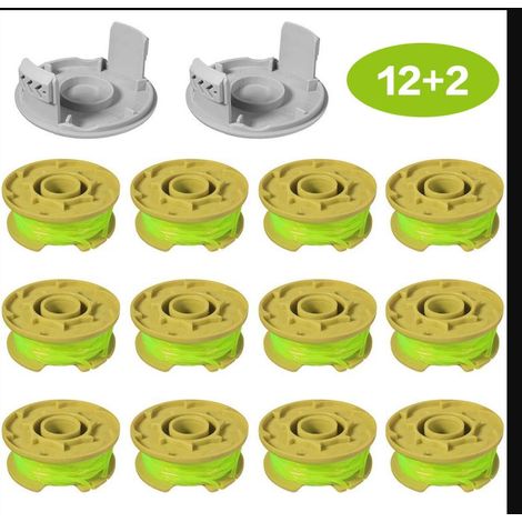 Hilo de fibra de nailon de 3,5 m para desbrozadora, juego de 14 piezas con funda protectora para Ryobi AC80RL3.