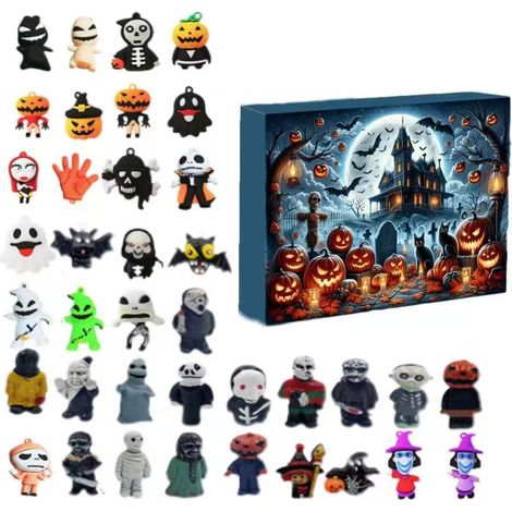 The popular Halloween doll advent calendar includes 24 gifts and a Christmas countdown blind box - Halloween H -