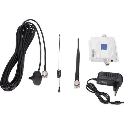 GSM980C Signalverstärker für Mobiltelefone – 10 m Saugnapfantenne, 110–240 V Netzteil (EU-Stecker)