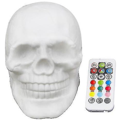 Lampe torche tête de mort colorée et amusante à télécommande (1/3)