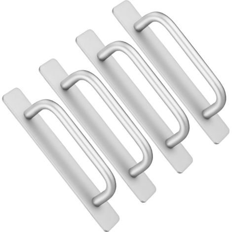 Poignées de porte en aluminium pour portes sans perçage, lot 4 (1/5)