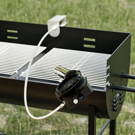Souffleur Barbecue - USB Rechargeable - Tube Flexible Aluminium - Batterie 1200 mAh - Pour Allumage Feu de Camp et Barbecue - 1 Pièce (1/4)