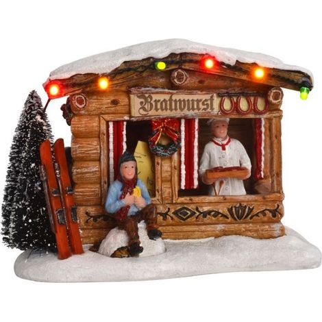 Luville Village de Noël Multicolores H9.5xl10.5xL13.5cm
