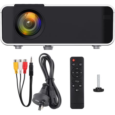Projecteur LED 4K Ultra HD Portable WiFi Bluetooth 1080P avec Télécommande, Alimentation 110-240V (Prise Australie) (1/5)