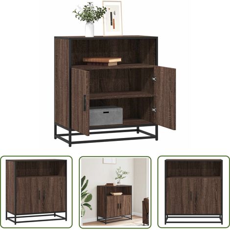 vidaXL Sideboard Braun Eichen-Optik 68x35x76 cm Holzwerkstoff (1/5)