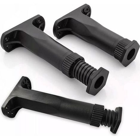 Lot de 4 pieds de support réglables en plastique pour cadres de lit, canapé, meubles et tables (130 mm-220 mm) (1/5)